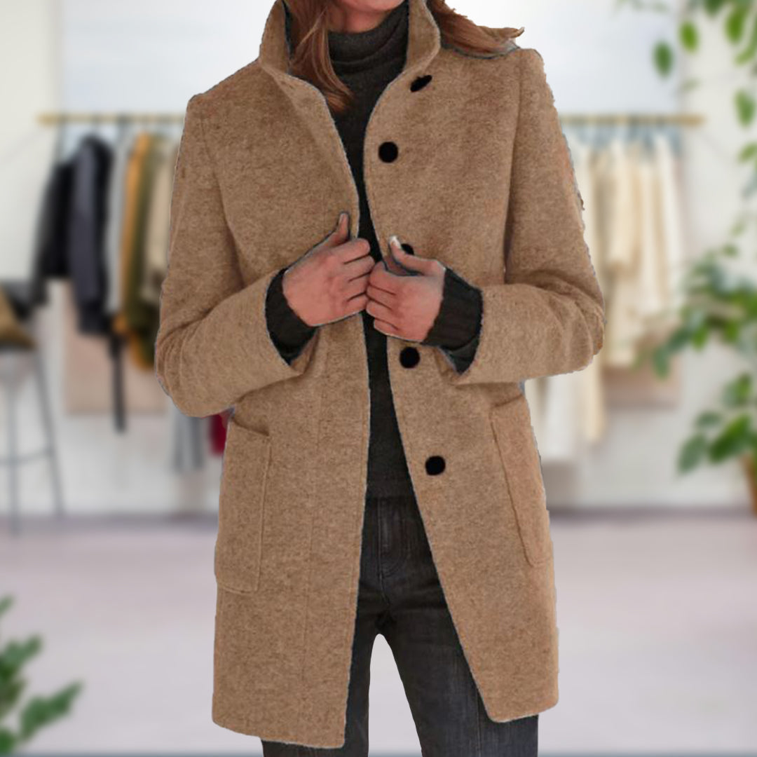 Manteau femme automne Naomi – manteau chaud élégant avec coupe flatteuse