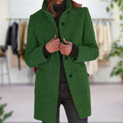 Manteau femme automne Naomi – manteau chaud élégant avec coupe flatteuse