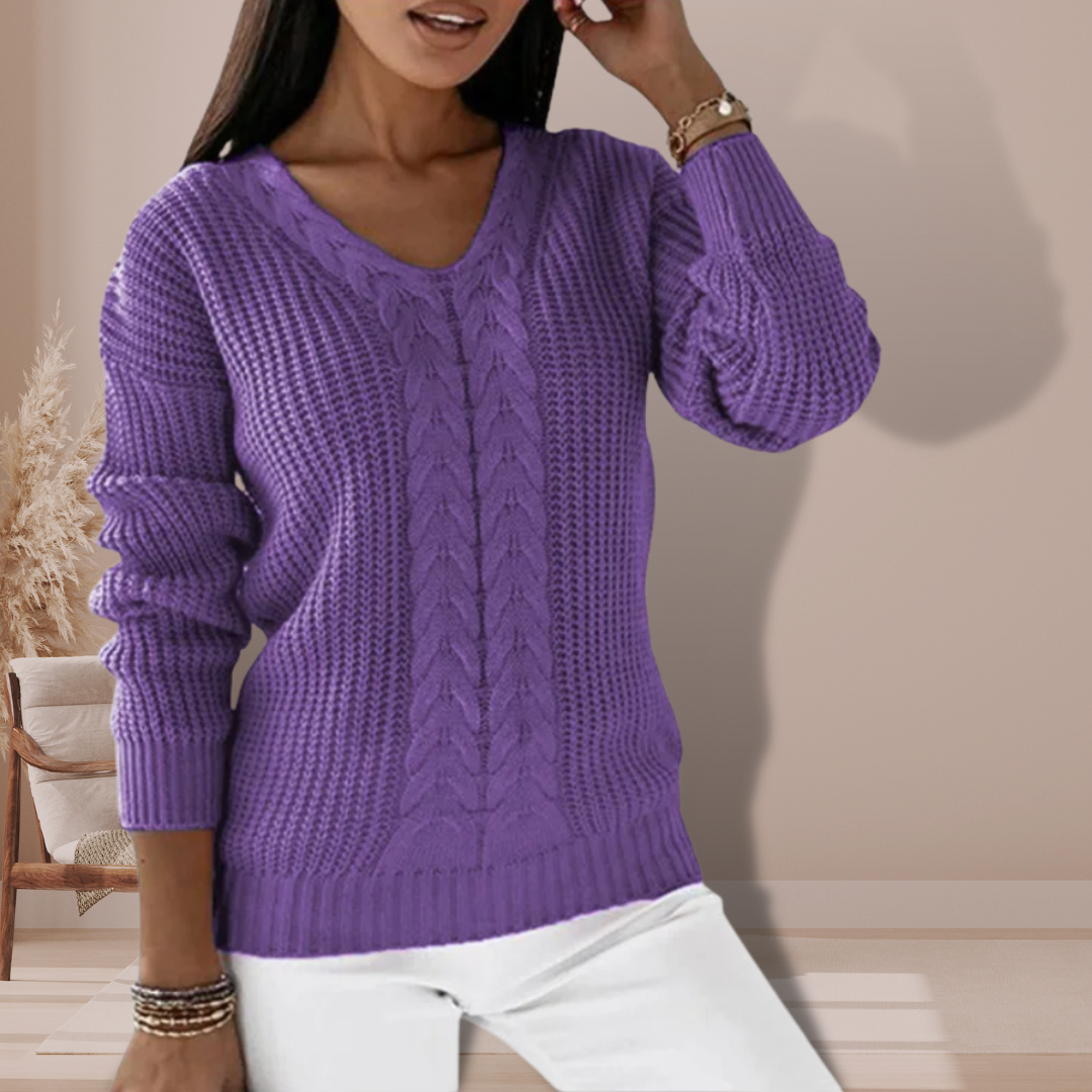 Pull femme Oriana en maille – Style scandinave doux et élégant