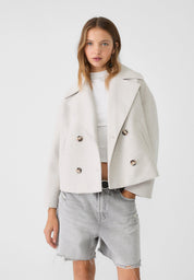 Anna – Manteau femme court élégant | Double boutonnage & chaleur