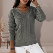 Pull femme Oriana – pull scandinave doux en maille durable automne hiver
