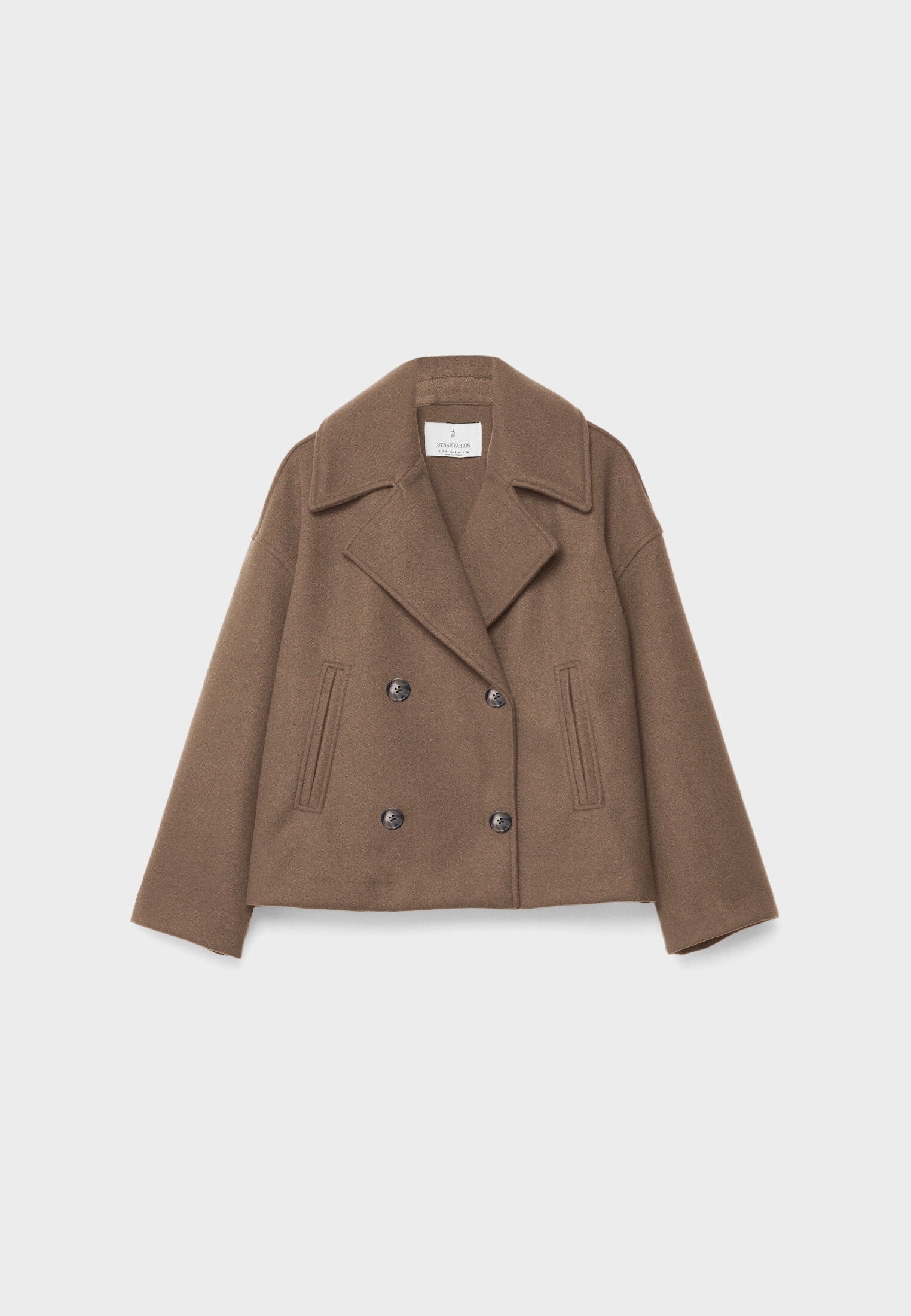 Anna – Manteau femme court élégant | Double boutonnage & chaleur