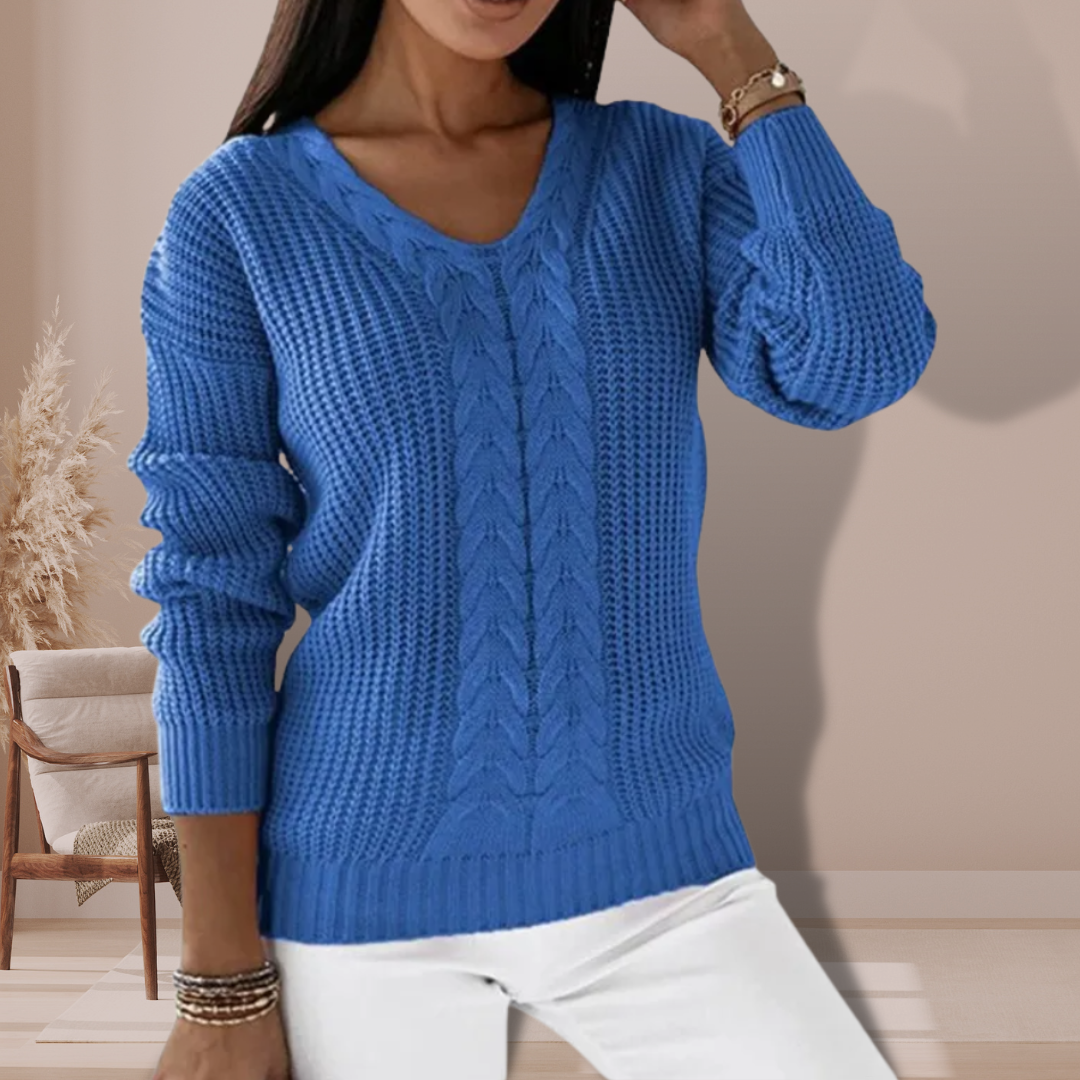 Pull femme Oriana en maille – Style scandinave doux et élégant