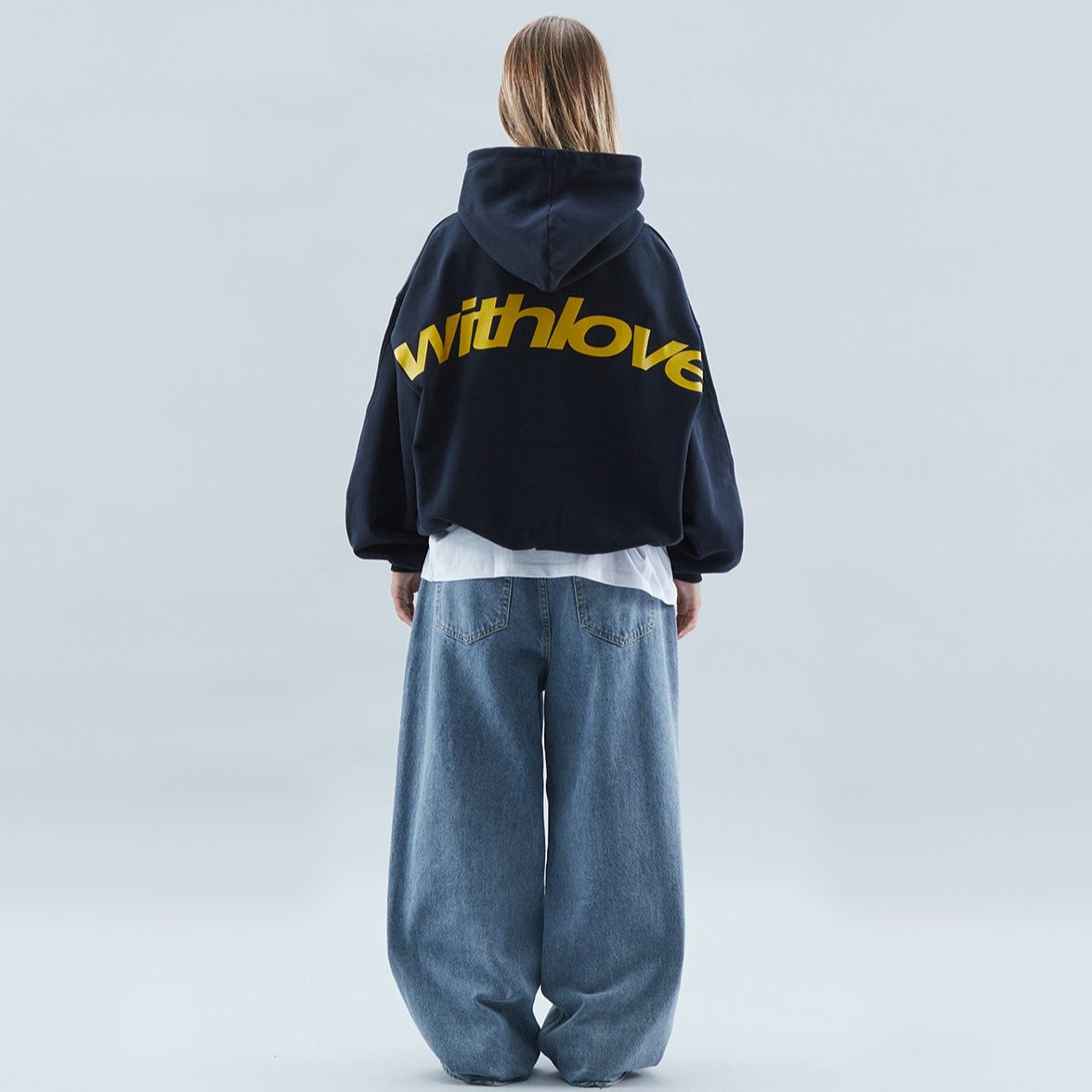 Hoodie unisexe With-love – sweat à capuche premium au design minimaliste