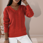Pull femme Oriana en maille – Style scandinave doux et élégant