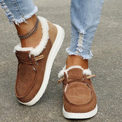 Bottines hiver femme MAREN – chaussures chaudes slip-on doublées peluche