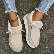 Bottines hiver femme MAREN – chaussures chaudes slip-on doublées peluche