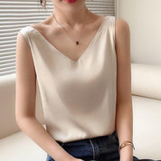 top en soie femme Ivette — débardeur élégant & polyvalent