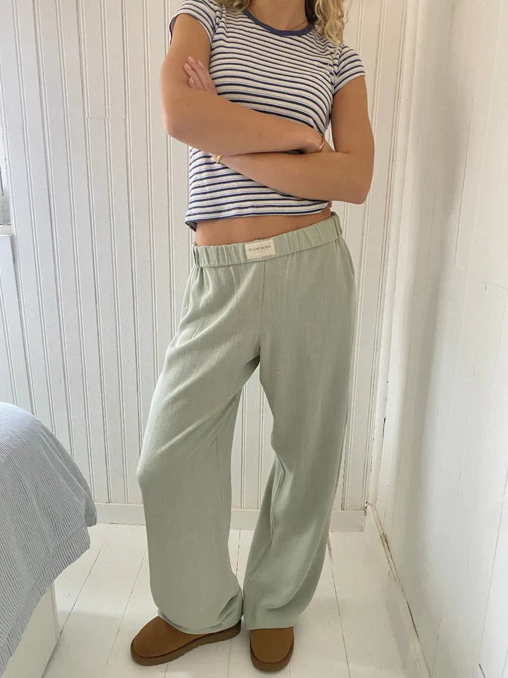 Pantalon lounge femme IVY – maille douce & couleurs tendance