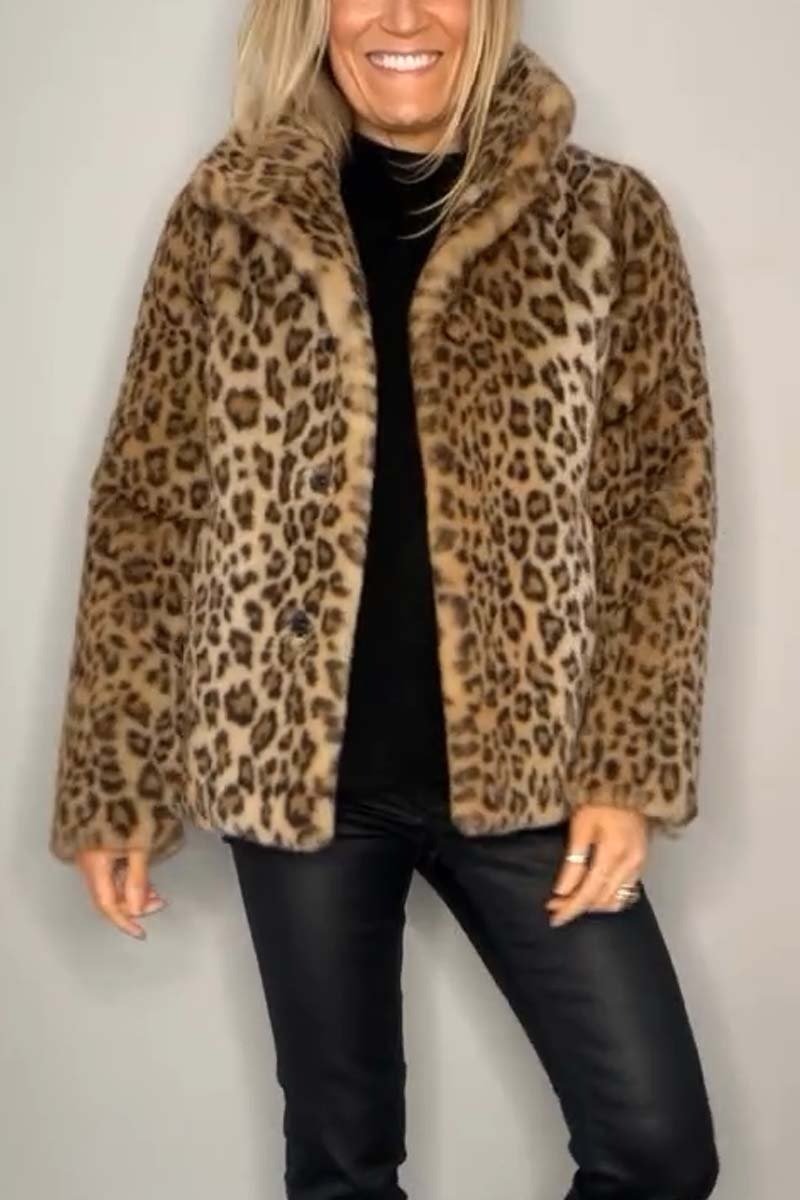 Veste femme Graciela – Manteau léopard tendance et élégant pour l’hiver