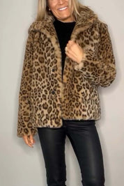 Veste femme Graciela – Manteau léopard tendance et élégant pour l’hiver