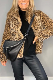 Veste femme Graciela – Manteau léopard tendance et élégant pour l’hiver