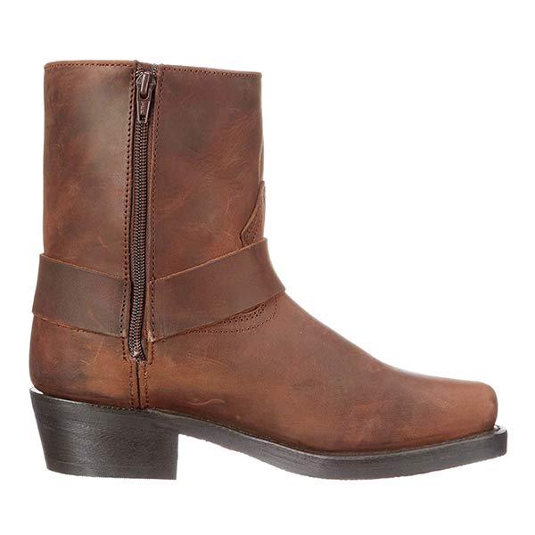 Bottes cowboy homme Winfred – bottes western en cuir avec zip latéral vintage