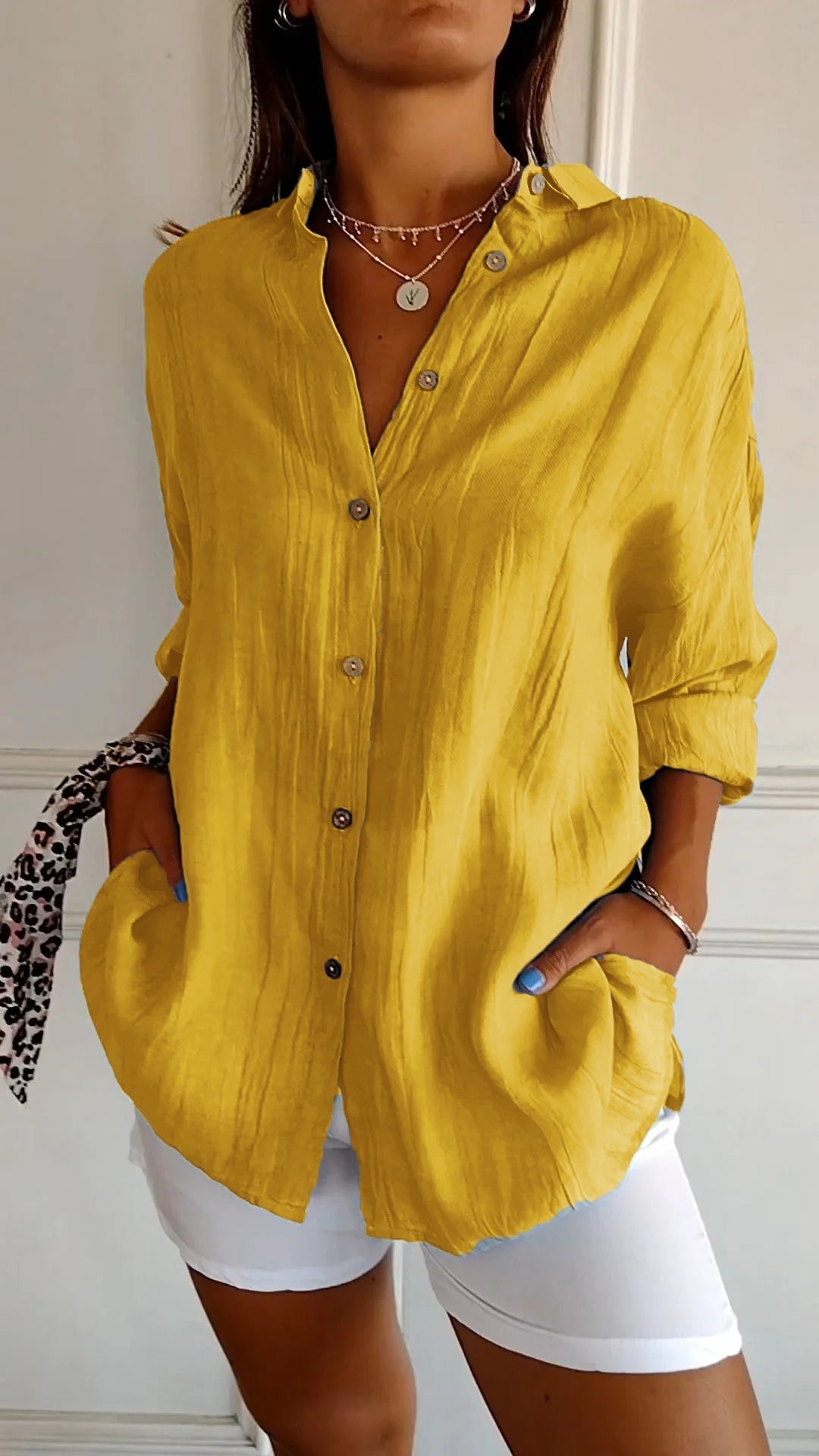 Blouse femme Mia | Élégante blouse légère | Chemisier luxe avec coupe parfaite