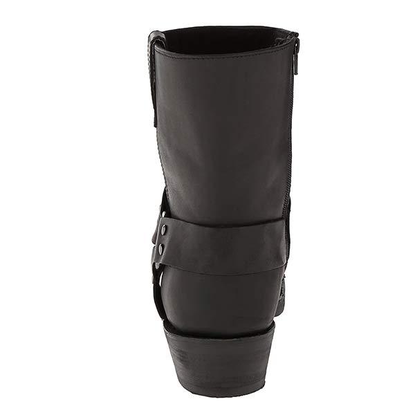 Bottes cowboy homme Winfred – bottes western en cuir avec zip latéral vintage