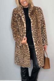 Veste femme Graciela – Manteau léopard tendance et élégant pour l’hiver