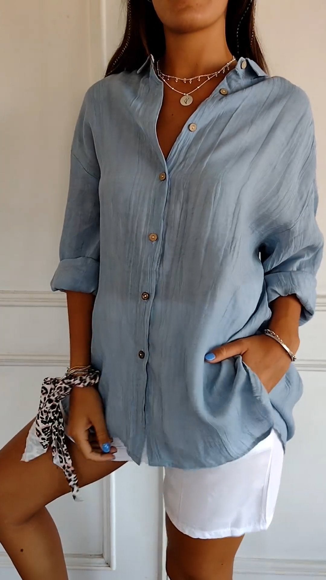 Blouse femme Mia | Élégante blouse légère | Chemisier luxe avec coupe parfaite