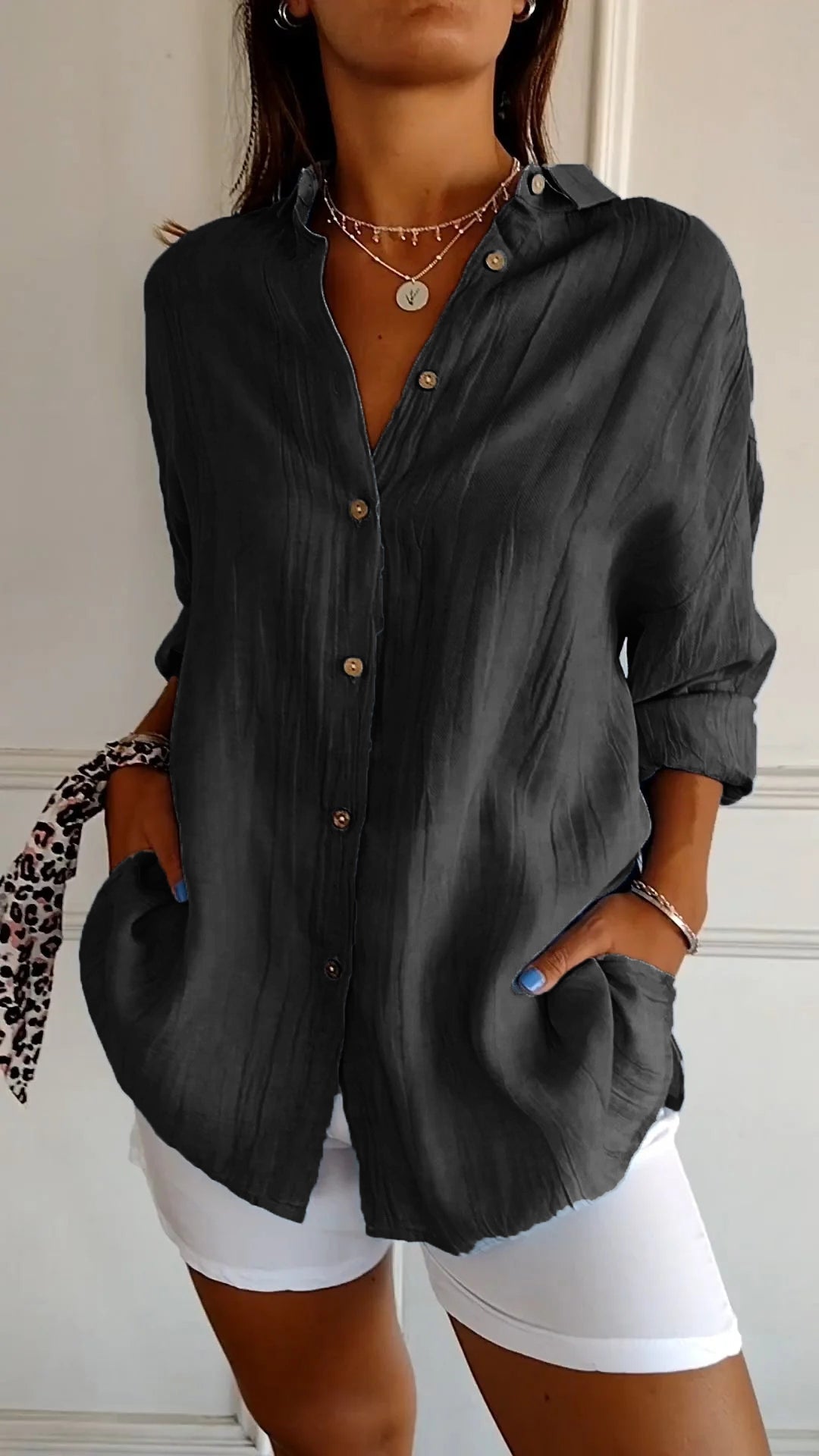 Blouse femme Mia | Élégante blouse légère | Chemisier luxe avec coupe parfaite