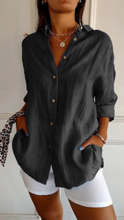 Blouse femme Mia | Élégante blouse légère | Chemisier luxe avec coupe parfaite
