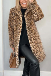 Veste femme Graciela – Manteau léopard tendance et élégant pour l’hiver