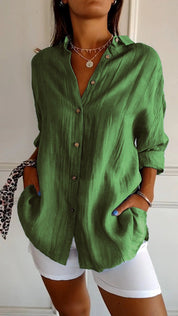 Blouse femme Mia | Élégante blouse légère | Chemisier luxe avec coupe parfaite