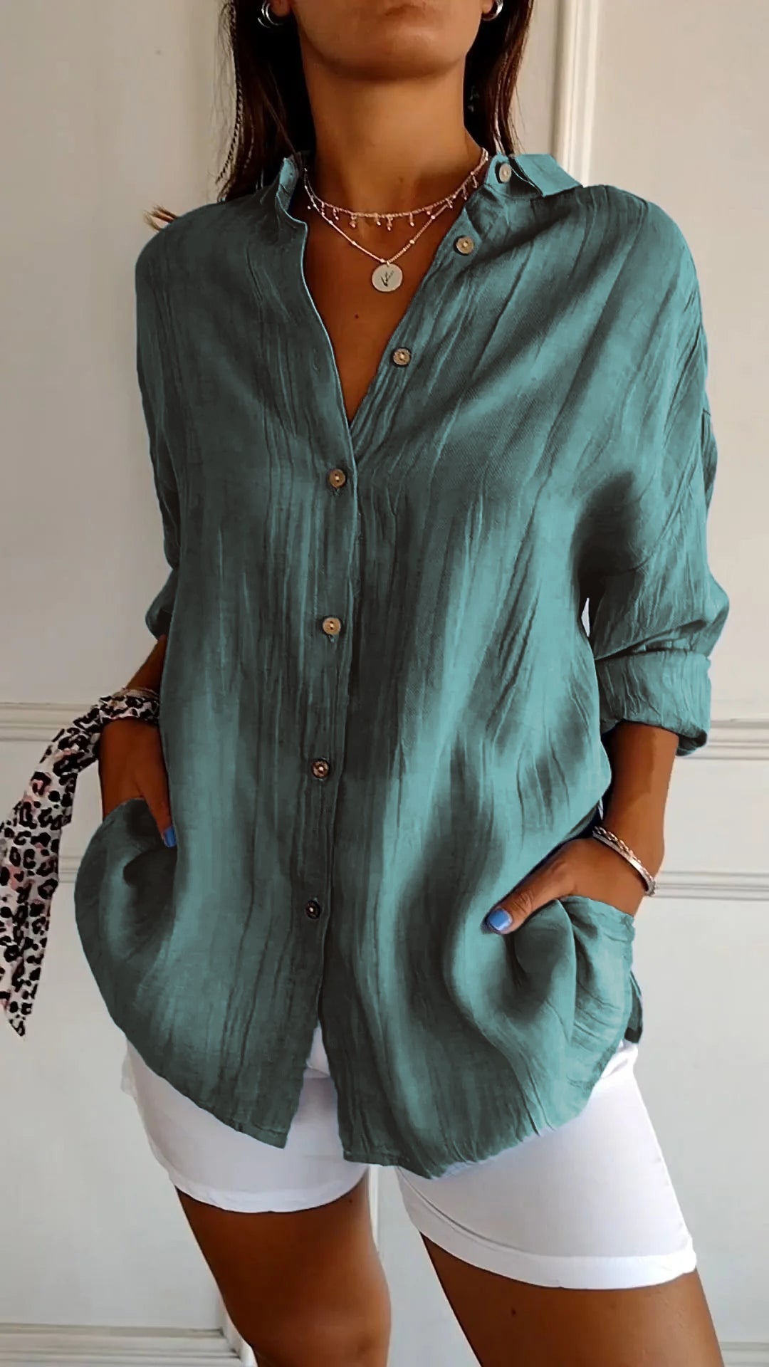 Blouse femme Mia | Élégante blouse légère | Chemisier luxe avec coupe parfaite