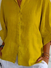 Sophie | Blouse Femme Lin & Coton – Élégance Intemporelle & Confort Quotidien