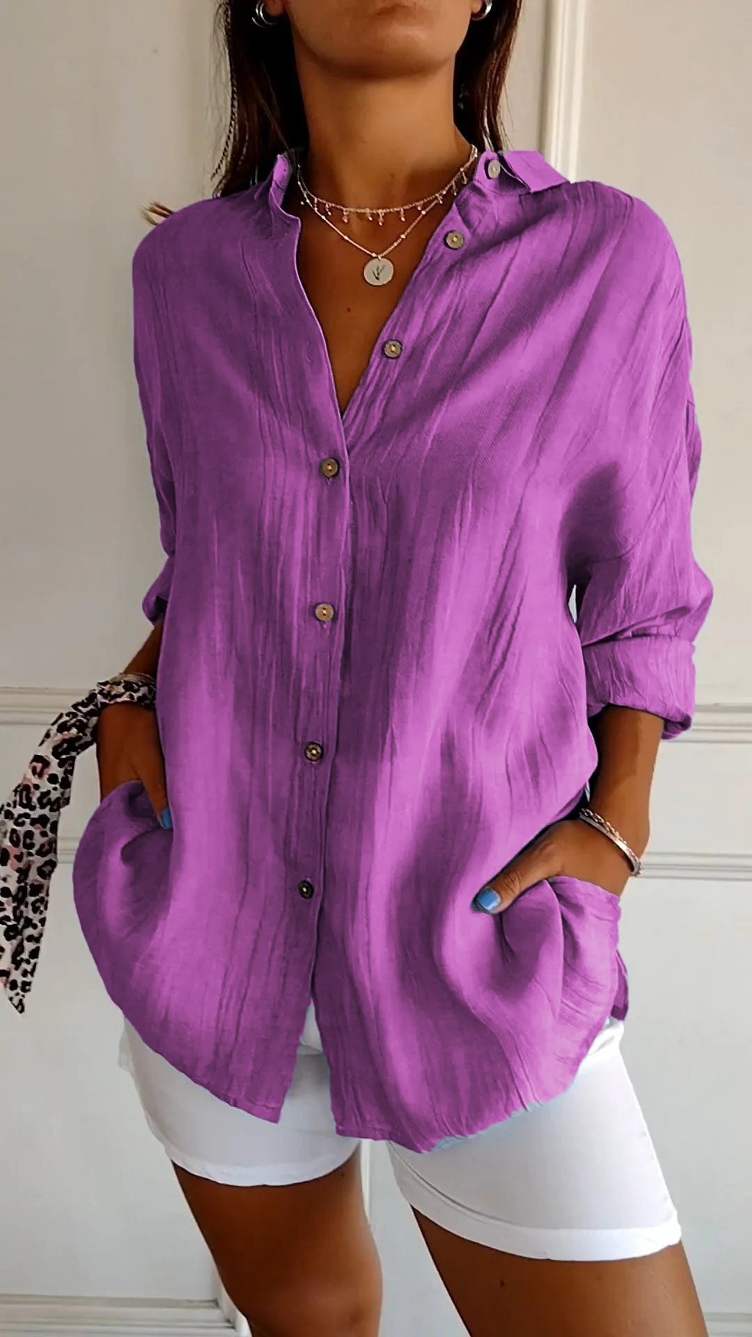 Blouse femme Mia | Élégante blouse légère | Chemisier luxe avec coupe parfaite