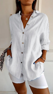 Blouse femme Mia | Élégante blouse légère | Chemisier luxe avec coupe parfaite
