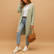Evelien | Gilet Femme Ouvert en Maille – Design Classique, Doux & Polyvalent