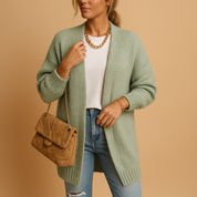 Evelien | Gilet Femme Ouvert en Maille – Design Classique, Doux & Polyvalent