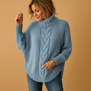 Marieke | Pull Long Femme en Maille Épaisse – Confort, Chaleur & Style Hivernal