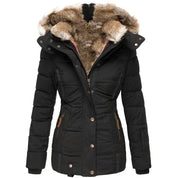 Veste d’hiver Vivianne femme – manteau élégant à col amovible