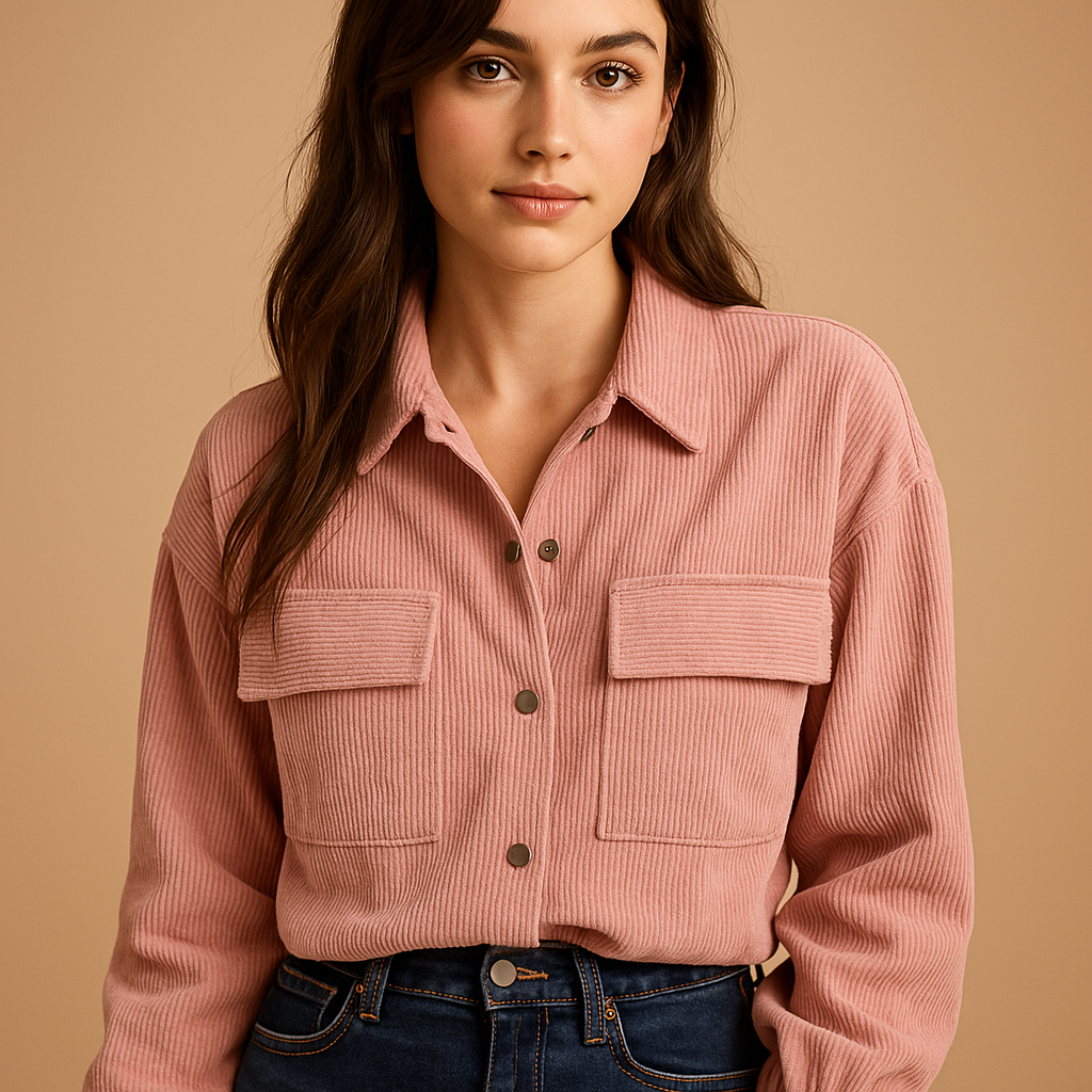 Veste d’été femme Jinte en velours côtelé – Légère et respirante
