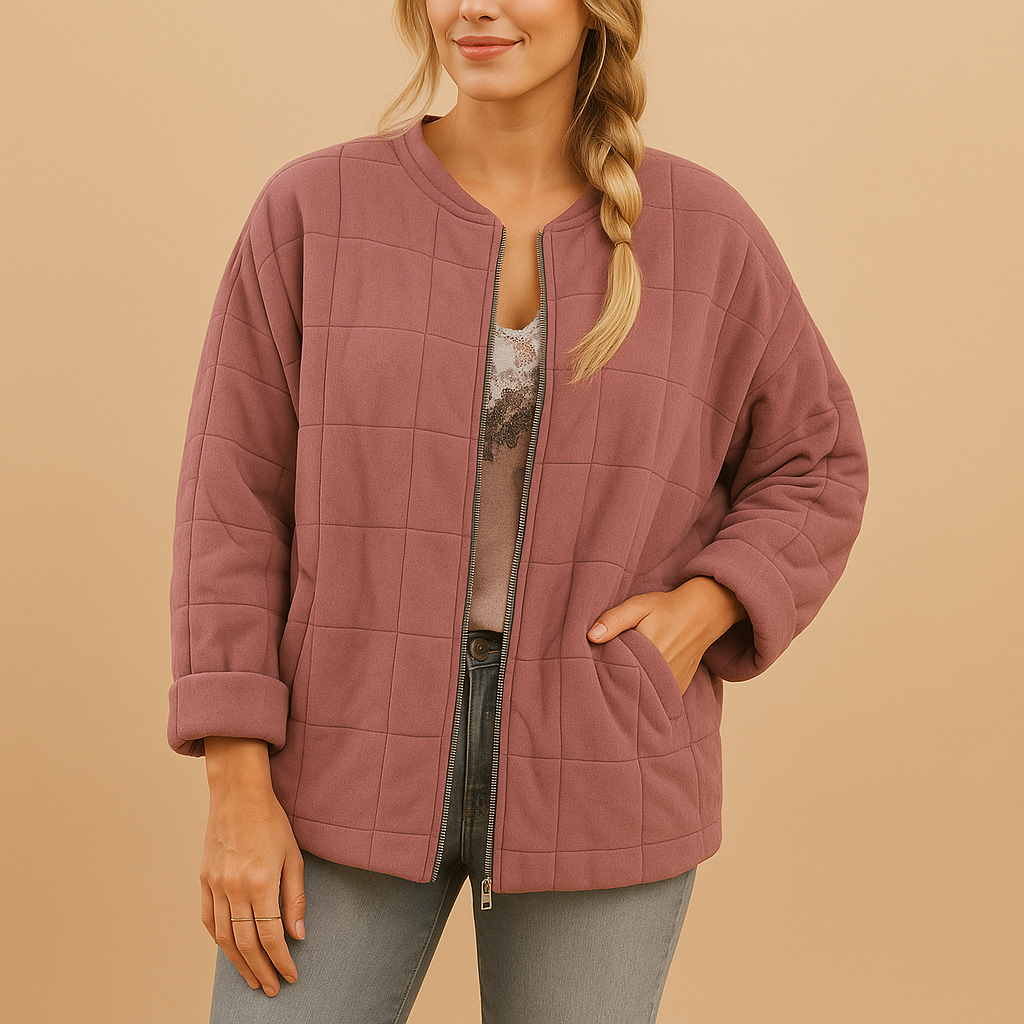 Manteau d’hiver femme léger – coupe cintrée élégante & poches pratiques