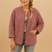 Manteau d’hiver femme léger – coupe cintrée élégante & poches pratiques
