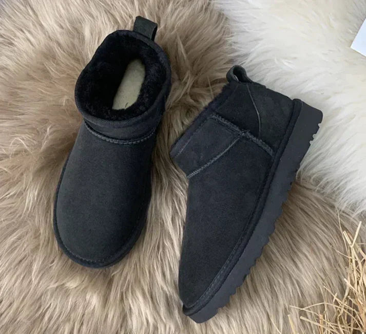 Bottines Femme DORA – Mini Boots Chaudes à Doublure & Semelle Antidérapante