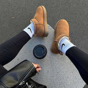 Bottines Femme DORA – Mini Boots Chaudes à Doublure & Semelle Antidérapante