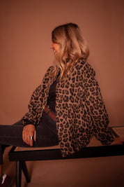 Veste femme imprimé animal – tendance, doublée chaude & coupe décontractée