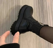 Bottines Chelsea femme Liora – plateforme vegan cuir & doublure chaude