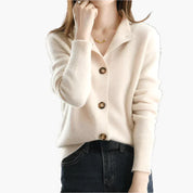 Gilet femme en maille – Cardigan chaud avec fermeture boutonnée