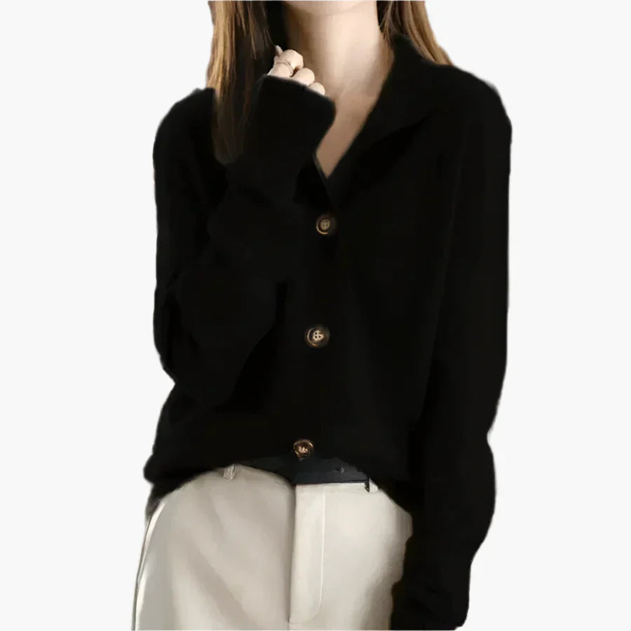 Gilet femme en maille – Cardigan chaud avec fermeture boutonnée