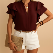 Elise | Blouse à Volants – Élégante, Confortable & Intemporelle