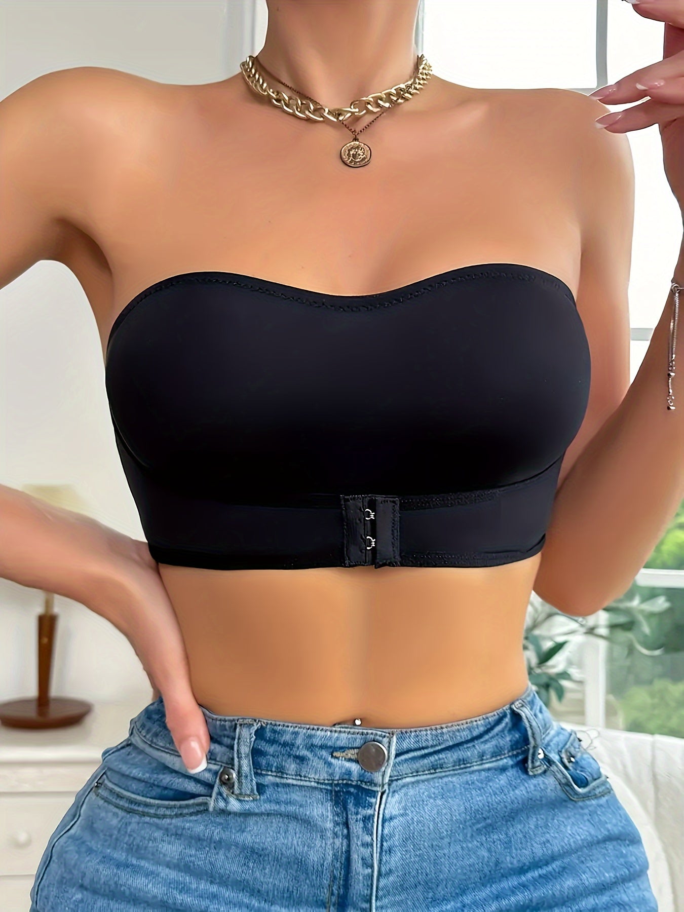 Naomi bandeau femme | Soutien-gorge sport sans armatures | Antiglisse & respirant