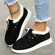 Bottines hiver femme MAREN – chaussures chaudes slip-on doublées peluche