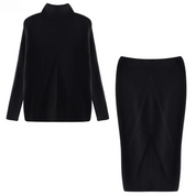 Leona | Ensemble Femme en Maille – Col Roulé & Pantalon Chic, Doux & Confortable