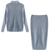 Leona | Ensemble Femme en Maille – Col Roulé & Pantalon Chic, Doux & Confortable