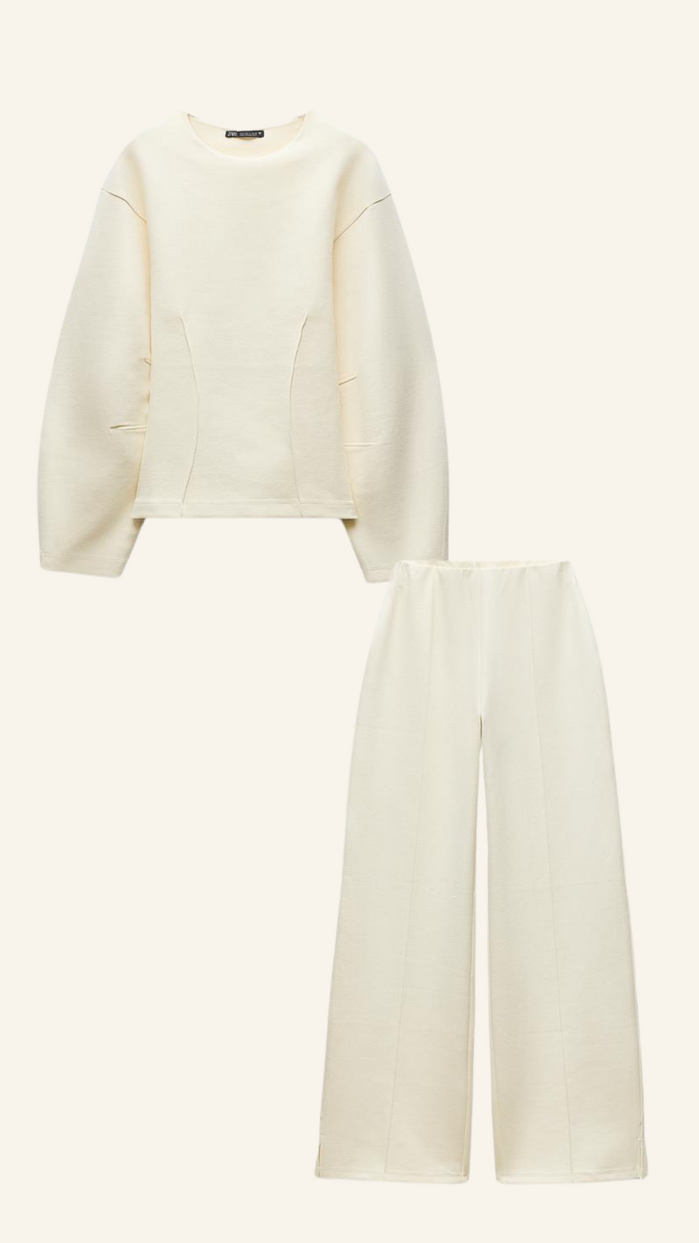 Ensemble femme NORMA – top oversize & pantalon large chic