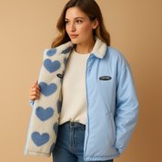 Manteau femme Linde réversible – Hiver chaud et deux styles en un