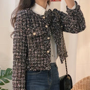 Veste femme LOREEN – veste tweed coton polyester élégante & polyvalente